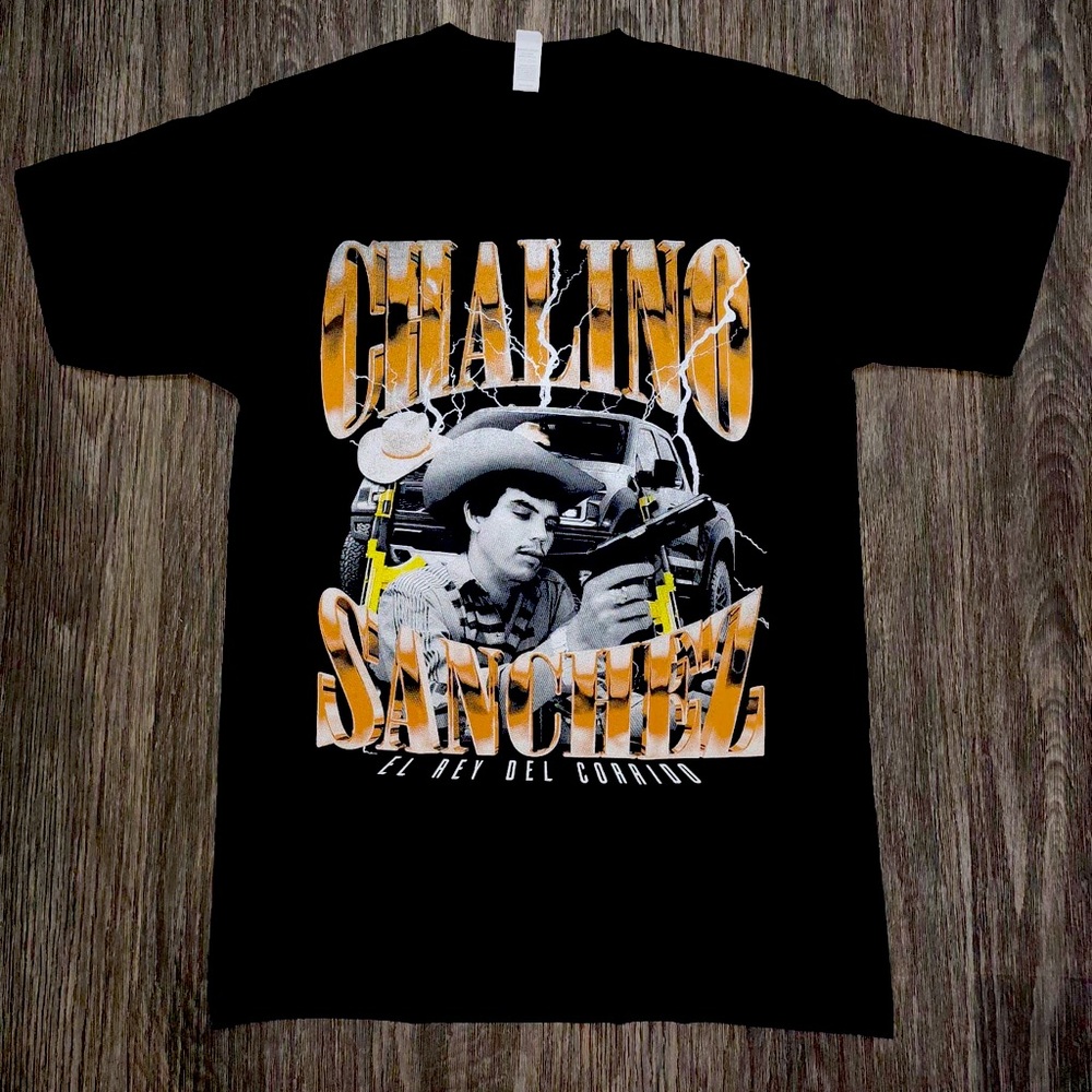 Chalino Sanchez Vintage Gold Letters T Shirt
